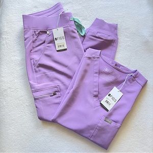 FIGS Scrub Set - Small Lilac Dawn - NEW w/ Tag
